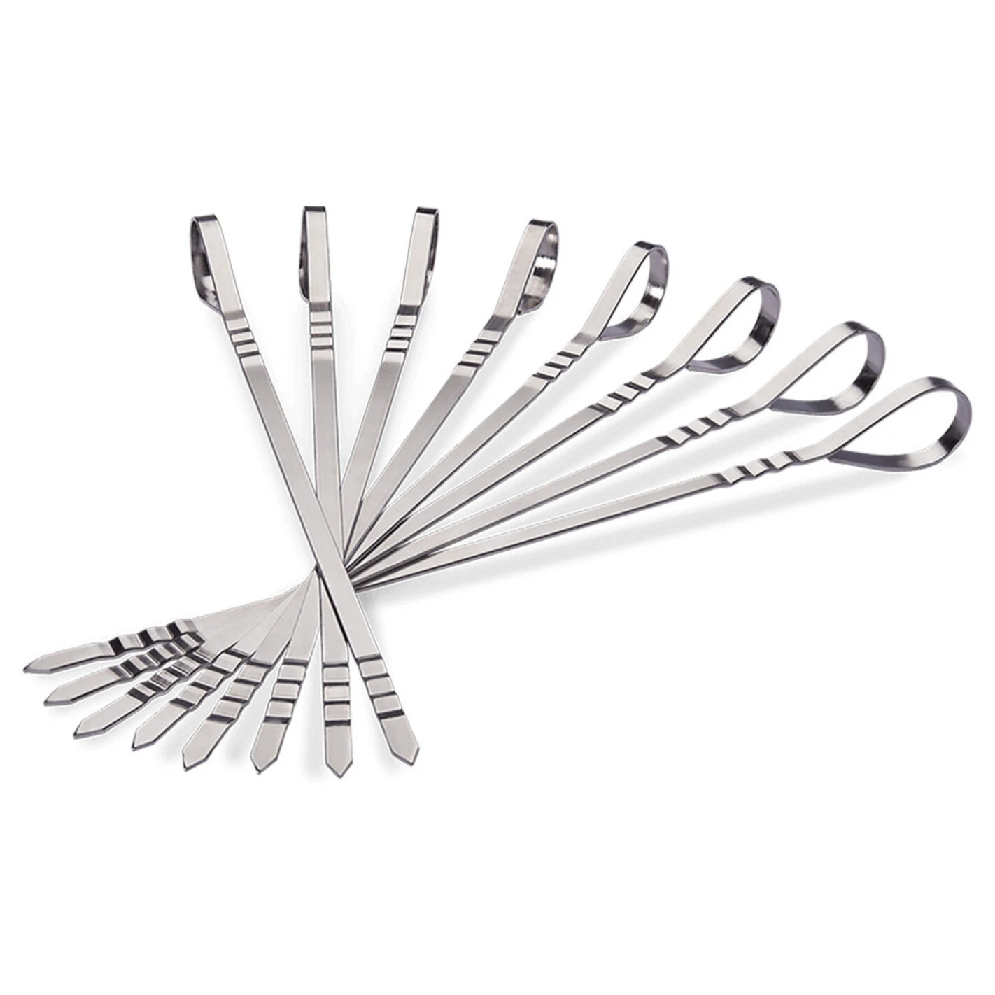 8 Brochettes 35 Cm En Inox - Napoleon 1 8 Brochettes 35 Cm En Inox - Napoleon