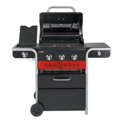 Barbecue Hybride Gaz Et Charbon De Bois Gas2Coal 2.0 330 - Char-Broil -Cuisine Grill Magasin barbecue gas2coal 330 hybride charbon gaz charbroil 4260547594431 2
