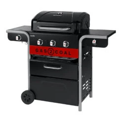 Barbecue Hybride Gaz Et Charbon De Bois Gas2Coal 2.0 330 - Char-Broil -Cuisine Grill Magasin barbecue gas2coal 330 hybride charbon gaz charbroil 4260547594431 3