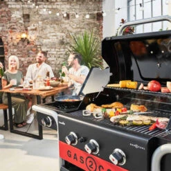 Barbecue Hybride Gaz Et Charbon De Bois Gas2Coal 2.0 330 - Char-Broil -Cuisine Grill Magasin barbecue gas2coal 330 hybride charbon gaz charbroil 4260547594431 5