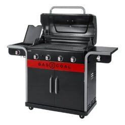 Barbecue Hybride Gaz Et Charbon Gas2Coal 440 - Char-Broil -Cuisine Grill Magasin barbecue gas2coal 440 hybride gaz et charbon charbroil 4260547594448 2