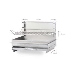 Barbecue Charbon Encastrable Montory Inox Marin - Le Marquier -Cuisine Grill Magasin barbecue vintage montory 61 x 40 inox le marquier 3339380062702 2
