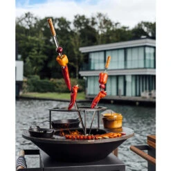 Brasero OFYR Island Noir 100 Tablette Teck + Housse 5 Brasero OFYR Island Noir 100 Tablette Teck + Housse -Cuisine Grill Magasin brasero ofyr island noir 100 100 tablette bois 7436933035056 2