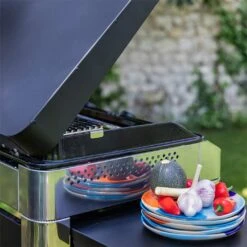 Combo Plancha Gaz Fusion 60 Inox Marin 2 Brûleurs Avec Chariot - ENO -Cuisine Grill Magasin combo fusion 60 inox eno 3224780043386 7