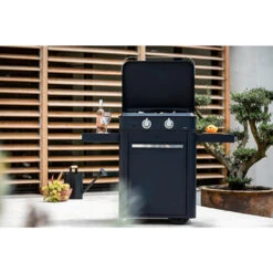 Combo Plancha Gaz Enosign 65 Bleu (Chariot Et Capot) - ENO* -Cuisine Grill Magasin combo plancha enosign 65 bleu capot eno chariot 3224780040040 2