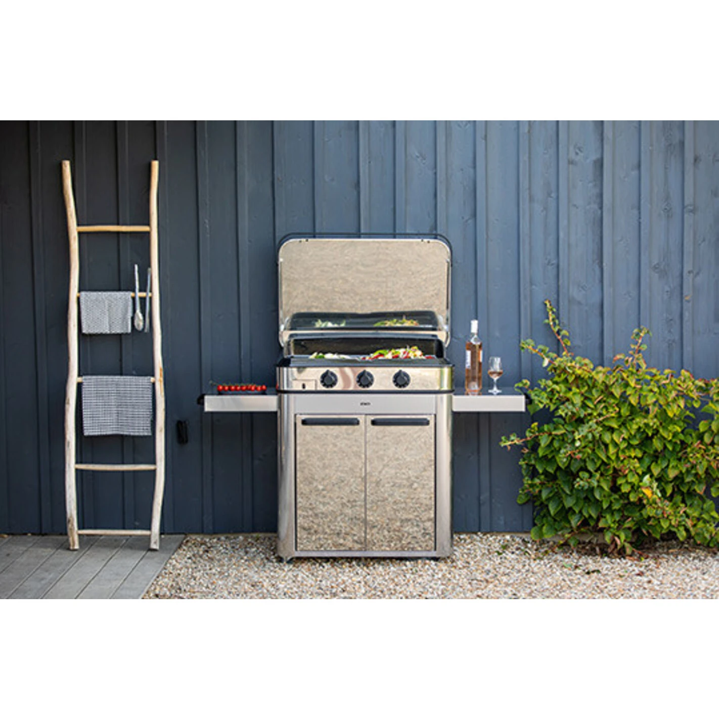 Combo Plancha Gaz Enosign 80 Inox (Chariot Et Capot) - ENO* 4 Combo Plancha Gaz Enosign 80 Inox (Chariot Et Capot) - ENO* – Image 4
