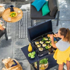 Combo Plancha Gaz Adela Bleu 260 Chariot + Capot - Le Marquier 6 Combo Plancha Gaz Adela Bleu 260 Chariot + Capot - Le Marquier -Cuisine Grill Magasin combo plancha gaz adela bleu celeste 260 capot protection 3339380157637 2