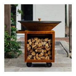 Couvercle Pour Brasero 100 Cm - Ofyr 5 Couvercle Pour Brasero 100 Cm - Ofyr -Cuisine Grill Magasin couvercle protection acier Ofyr 7430440799753 2