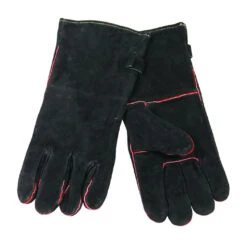 Paire Gants Barbecue Cuir Noir - Nordic Flame -Cuisine Grill Magasin gants barbecue cuir nordic flame 0085382675602 4