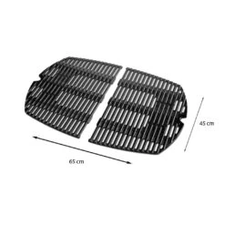 Grille De Cuisson Fonte émaillée Q300/Q3000 - Weber -Cuisine Grill Magasin grille de cuisson pour q300 barbecue a gaz weber 0077924038853 2