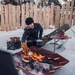 Grille Brasero ⌀55 Cm Inox Pour Triple Höfats -Cuisine Grill Magasin grille inox brasero triple hofats 55 cm 4260447330467 4