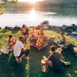 Brasero Corten Triple ⌀120 Cm - Höfats -Cuisine Grill Magasin hofats triple 120 cm 4260447330443 3