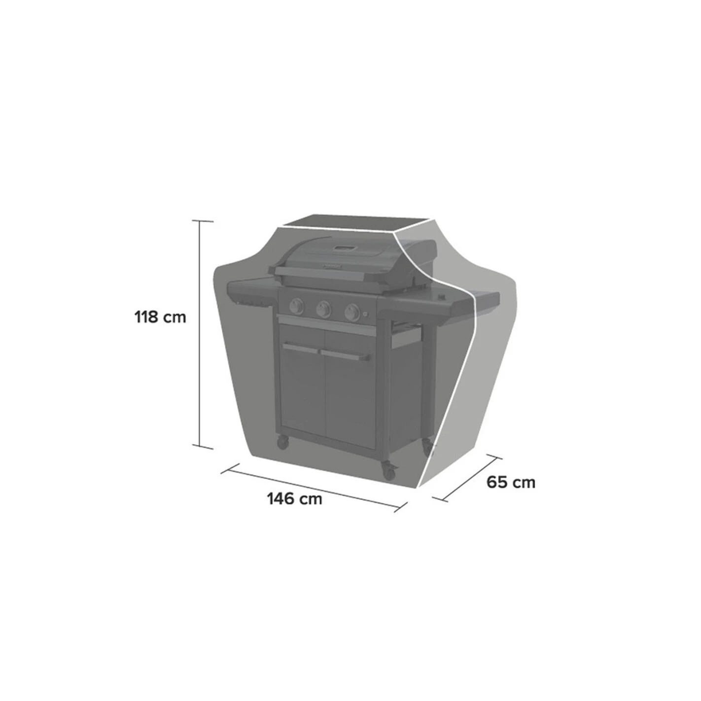 Housse Barbecue L 3 Series Et Select 4 - Campingaz 2 Housse Barbecue L 3 Series Et Select 4 - Campingaz – Image 2