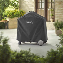 Housse Premium Q Séries 300/3000 Et 2000 Avec Chariot - Weber -Cuisine Grill Magasin housse weber de luxe pour q300 0077924059254 3