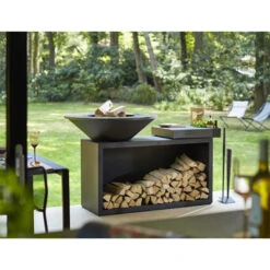 Brasero OFYR Island Noir 100 Céramique + Housse -Cuisine Grill Magasin island noir 100 100 ceramique gris fonce 2020000019985 3