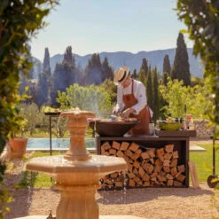 Brasero OFYR Island Noir 85 Céramique Gris Foncé + Housse -Cuisine Grill Magasin island noir 85 100 ceramique gris fonce 2020000019978 2