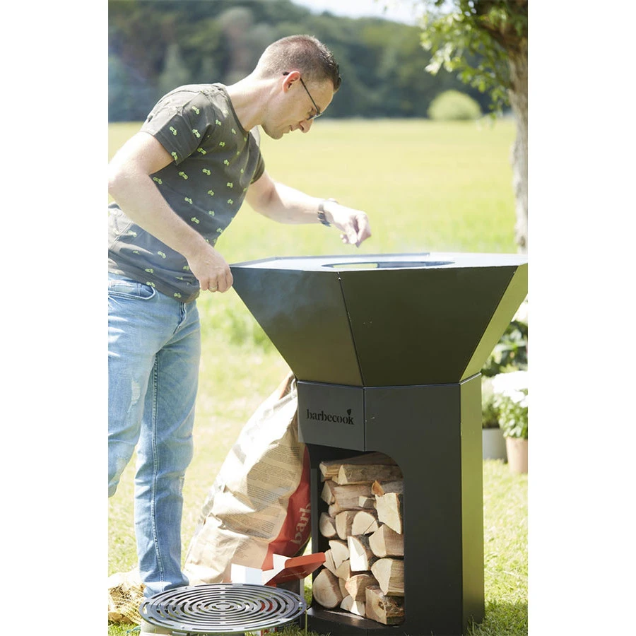 Brasero Plancha Nestor Original Noir Acier Galvanisé - Barbecook 4 Brasero Plancha Nestor Original Noir Acier Galvanisé - Barbecook – Image 4