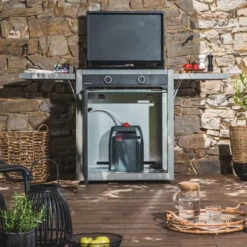 PACK Combo Plancha Gaz Modern 60 Acier Gris / Noir + Chariot + Kit De Nettoyage - Forge Adour -Cuisine Grill Magasin pack combo modern 60 gaz 2020000034766 3