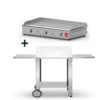 Pack Plancha Gaz Chef 80 Lisse + Chariot - Planet