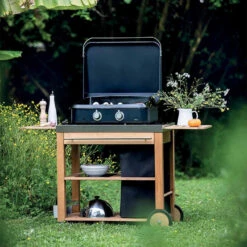 Plancha Gaz Enosign 65 Bleue Navy Avec Capot - ENO* -Cuisine Grill Magasin plancha enosign 65 bleue navy capot gaz eno 3224780040088 6