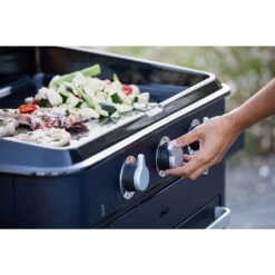 Plancha Gaz Enosign 65 Bleue Navy Avec Capot - ENO* -Cuisine Grill Magasin plancha enosign 65 bleue navy capot gaz eno 3224780040088 8