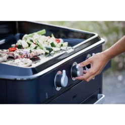 Plancha Gaz Enosign 80 Bleue Navy Avec Capot - ENO* -Cuisine Grill Magasin plancha enosign 80 bleue navy capot eno 3224780040095 5