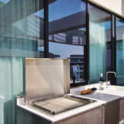 Plancha Gaz Encastrable Oasi 80 Mix Lisse Rainurée - Planet 9 Plancha Gaz Encastrable Oasi 80 Mix Lisse Rainurée - Planet -Cuisine Grill Magasin plancha inox gaz oasi 80 mix rainuree lisse planet 8033945789084 4