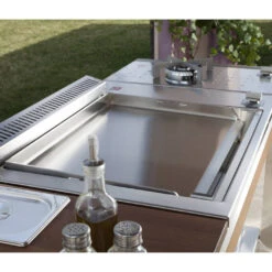 Plancha Gaz Oasi 80 Encastrable Lisse - Planet -Cuisine Grill Magasin plancha planet oasi 80 lisse 8033945789053 2