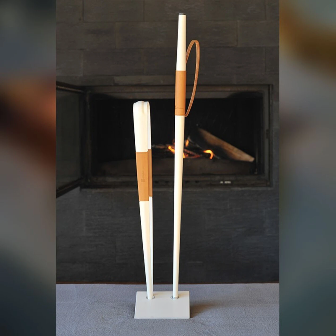 Set Bouffadou + Pince à Bûches Effilé Blanc - Buffadoo 2 Set Bouffadou + Pince à Bûches Effilé Blanc - Buffadoo – Image 2