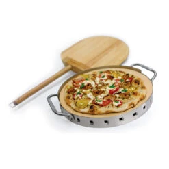 Set Pierre à Pizza ⌀ 33 Cm + Pelle - Broil King -Cuisine Grill Magasin set pierre pelle pizza broil king 0060162698163 2
