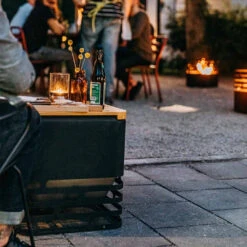 Tablette Pour Brasero Cube En Bambou - Höfats -Cuisine Grill Magasin tablette bambou cube hofats 4260447330146 6